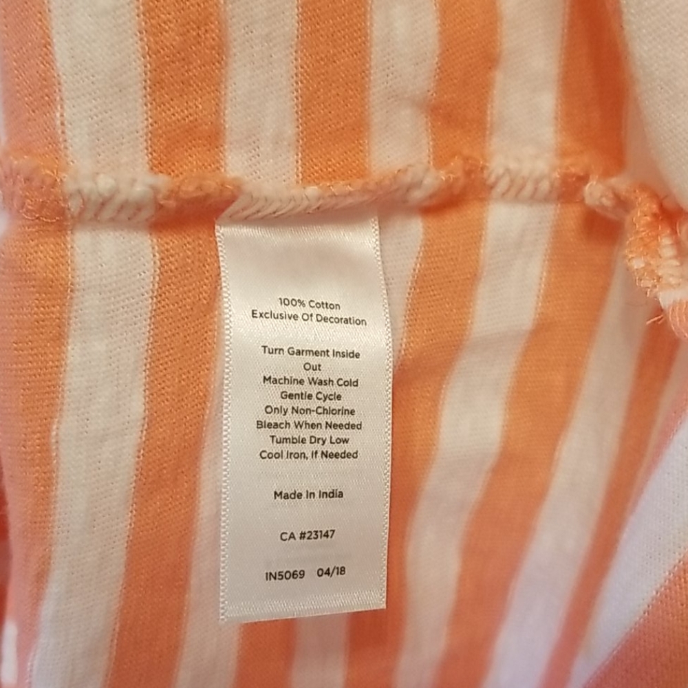 Talbots Striped Split-Neck, Embroidered Sleeve Top - image 7